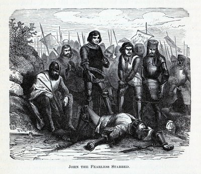 Johannes den fryktløse knivstukket, 1882 av Unbekannt
