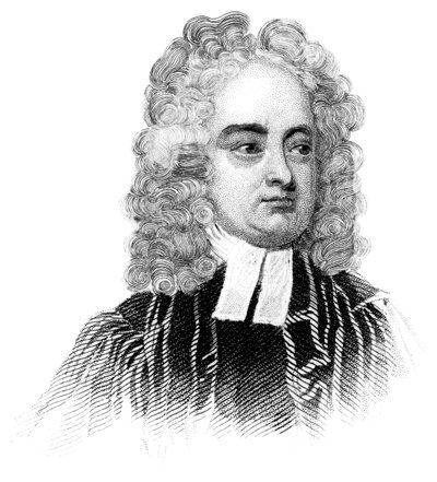 Jonathan Swift , anglo-irsk prest, satiriker, essayist, politisk brosjyre og poet, c1850 av Unbekannt