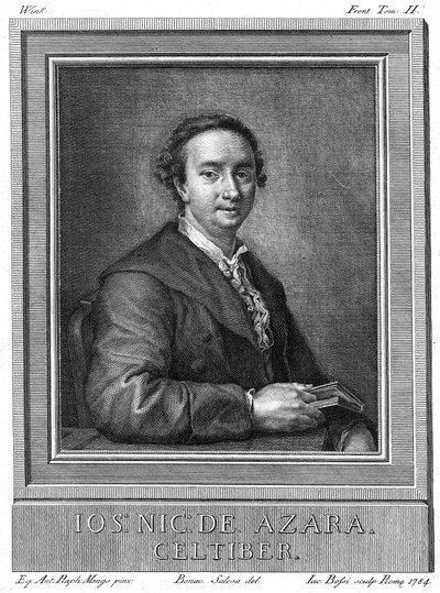 Jose Nicolas de Azara 1731-1804, spansk diplomat og beskytter av kunst og litteratur, 1784 av Unbekannt