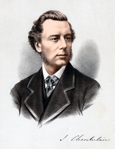 Joseph Chamberlain , britisk politiker, ca 1880. av Unbekannt