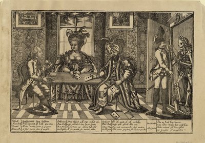 Joseph II, Katarina den store og sultan Abdul Hamid I spillekort, ca. 1780 av Unbekannt