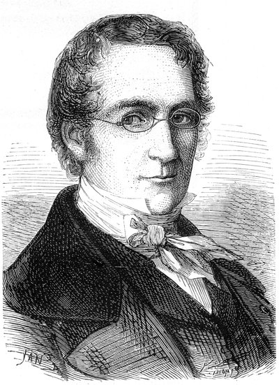 Joseph Louis Gay-Lussac , fransk kjemiker, fysiker og ballongfarer, c1870 av Unbekannt