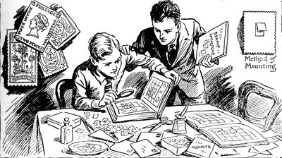 Frimerkesamlingens gleder, 1937 av Unbekannt