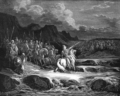 Judas Maccabaeus ledet den jødiske hæren i kamp av Unbekannt