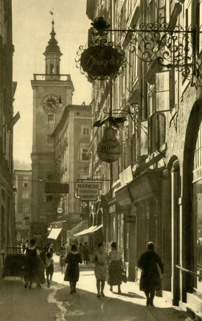 Judengasse, Salzburg, Østerrike, c1935. av Unbekannt