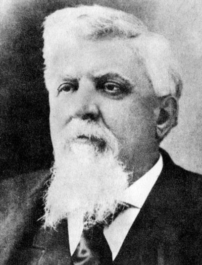 Dommer Isaac C Parker, den hengende dommeren, i hans senere år, c1890-tallet 1954 av Unbekannt