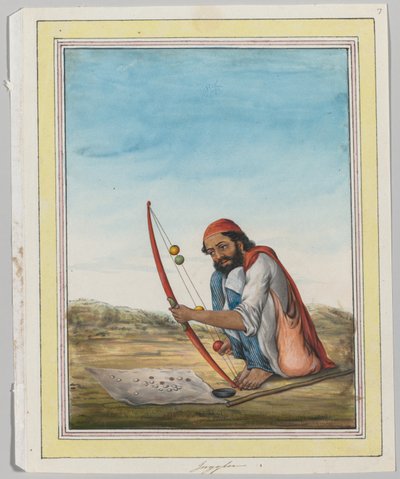 Gjøgler, ca. 1840. av Unbekannt