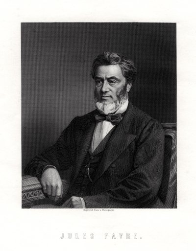 Jules Claude Gabriel Favre, fransk statsmann, 1800-tallet av Unbekannt