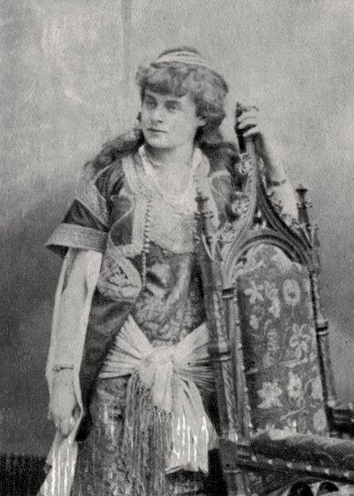 Julie Feyghine , fransk skuespillerinne, 1881 av Unbekannt