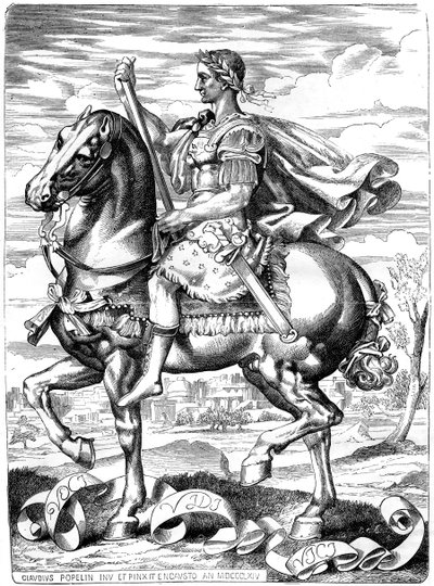 Julius Caesar, romersk general og statsmann, 1. århundre f.Kr. 1882-1884 av Unbekannt