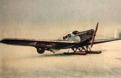 Junkers F13 L-fly med snøskinner, 1920-tallet, 1932. av Unbekannt