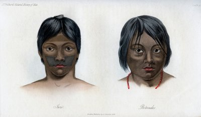 Juri og Botocudos, fra Brasilio-Guarani-nasjonen, 1848 av Unbekannt