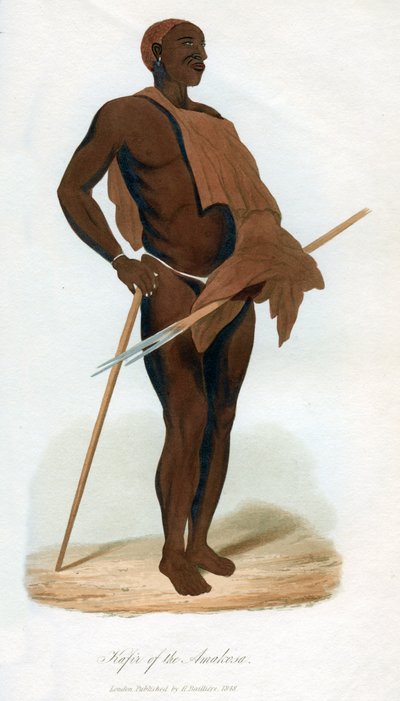 Kafi r of te Amakosa, 1848 av Unbekannt