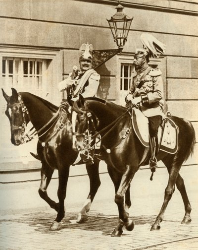 Kaiser Wilhelm II og kong George V i Berlin, Tyskland, 1911, 1935. av Unbekannt