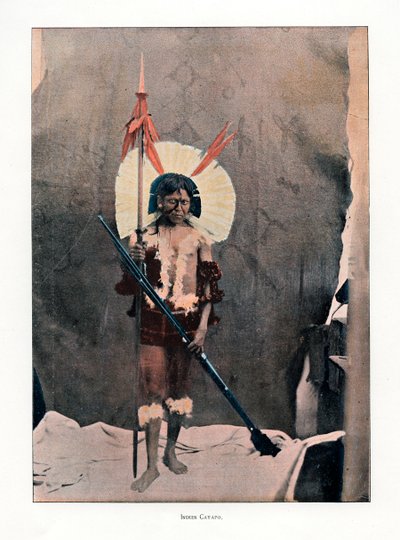 Kayapo Indian, 1800-tallet av Unbekannt