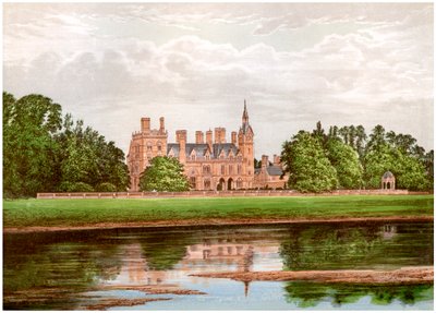 Kelham Hall, Nottinghamshire, hjemmet til Manners-Sutton-familien, c1880 av Unbekannt