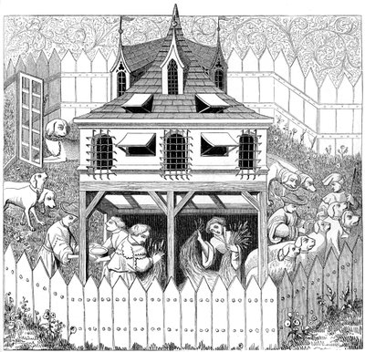 Kennel der hunder skal leve og hvordan de skal holdes, 1400-tallet, 1849 av Unbekannt