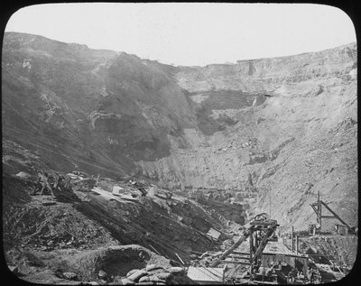 Kimberley diamantgruve, Sør-Afrika, ca 1890 av Unbekannt