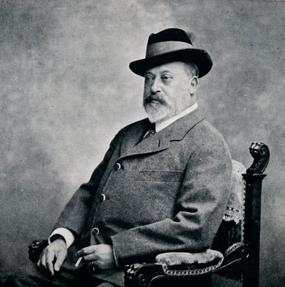Kong Edward VII i en tyrolerhatt, 1903 1911 av Unbekannt