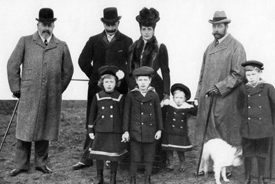 Kong Edward, keiseren, dronning Alexandra og kong George, c1903 1935 av Unbekannt