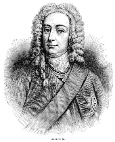 Kong George II 1683-1760 Konge av Storbritannia og Irland og kurfyrst av Hannover fra 1727 av Unbekannt