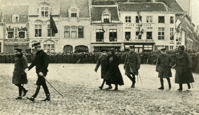Kong George V i Furnes, Belgia, første verdenskrig, 4. desember 1914, 1920. av Unbekannt
