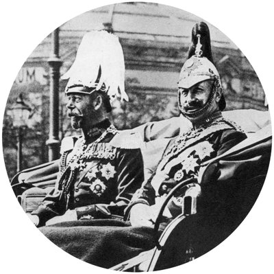 Kong George V av Storbritannia og den tyske keiseren, Berlin, 1913 av Unbekannt