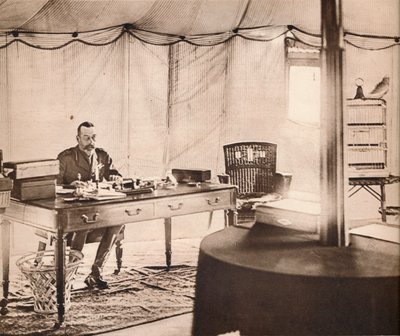 Kong George med kjæledyrpapegøyen sin, 1936. av Unbekannt