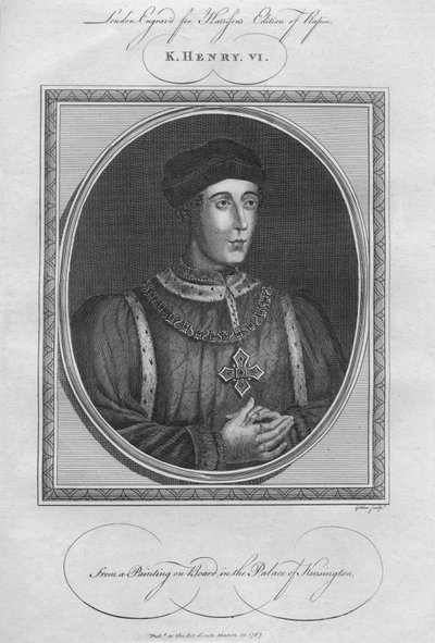 King Henry VI, 1787. av Unbekannt