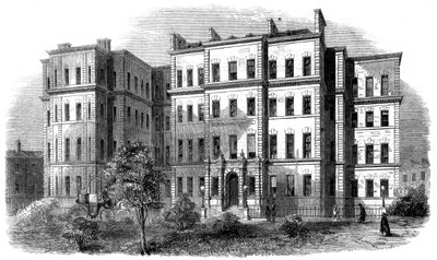 Kings College Hospital, Portugal Street, Lincolns Inn, London, ca 1860-tallet av Unbekannt