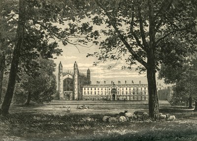 Kings College fra The Backs, 1898. av Unbekannt