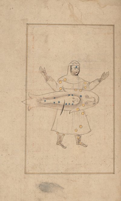 Kitab suwar al-kawakib al-thabita Book of the Images of the Fixed Stars of al-Sufi, 1700-tallet. av Unbekannt