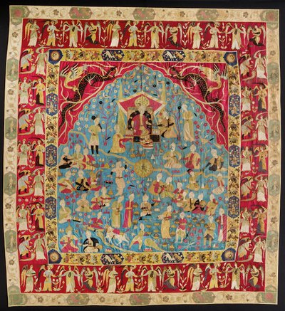 Polstring - såkalt Persisk billedvev (safavid-påført veggteppe) av Unbekannt