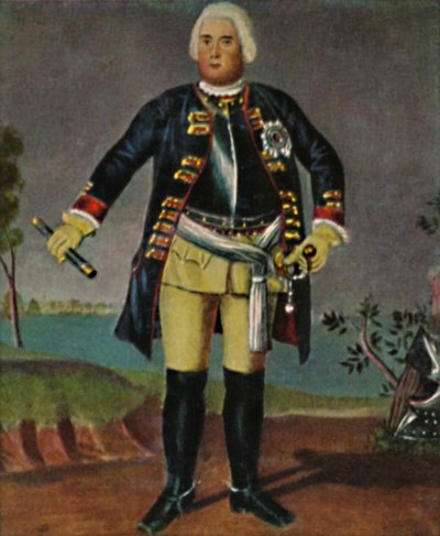 Kong Friedrich Wilhelm I. v. Preussen 1688-1740. - Gravering etter maleriet av Weidemann, 1934. av Unbekannt