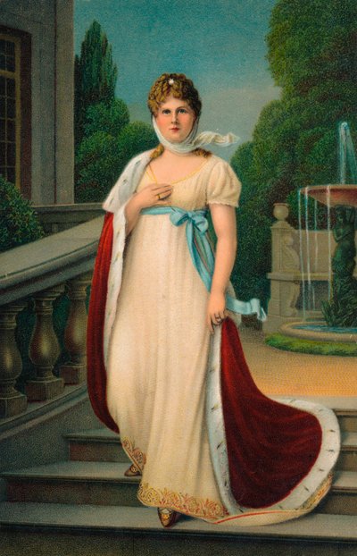 Dronning Louise av Preussen, c1910 av Unbekannt
