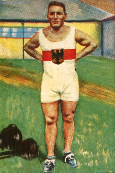 Kurt Helbig, tysk mester i vektløfting, 1928. av Unbekannt