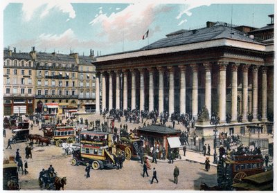 Børsen, Paris, ca 1900 av Unbekannt