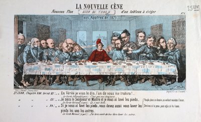 The New Supper, Paris Commune, 1871 av Unbekannt