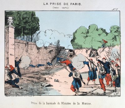 Erobringen av Paris, mai 1871 av Unbekannt