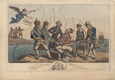 The Quadruple Alliance, 1800. av Unbekannt