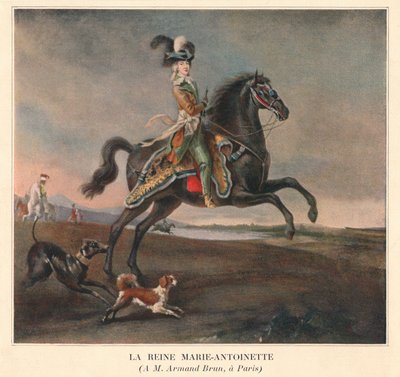Dronning Marie Antoinette, 1783. av Unbekannt