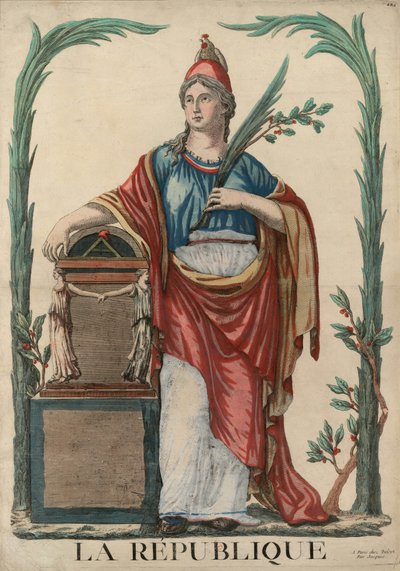 La République Allegoriske figur av den franske republikk, 1793. av Unbekannt