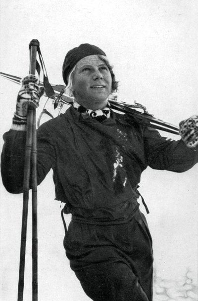 Laila Schou-Nilsen, norsk skiløper, olympiske vinterleker, Garmisch-Partenkirchen, Tyskland, 1936 av Unbekannt