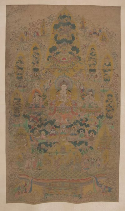 Lamaist Mandala, 1600-tallet. av Unbekannt