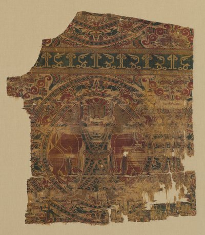 Lampas med løvekveler, fra en dalmatik av Saint Bernard Calvo, 1200-1243. av Unbekannt