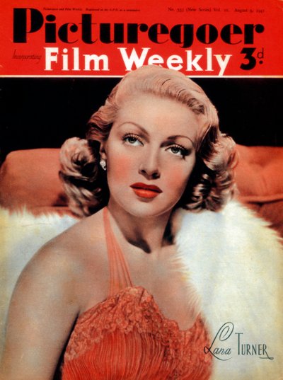 Lana Turner 1921-1995, amerikansk skuespillerinne, 1941 av Unbekannt