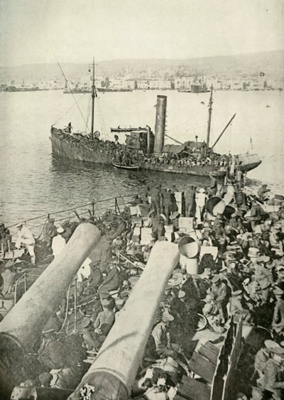 Landing av de britiske troppene i Salonika, 1919. av Unbekannt