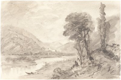 Landskap, 1800-tallet. av Unbekannt
