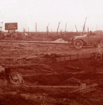 Langemarck stasjon, Flandern, Belgia, c1914-c1918 av Unbekannt