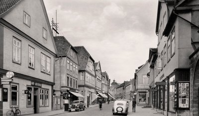 Langestrasse, Buckeburg, Tyskland, ca 1930-tallet av Unbekannt